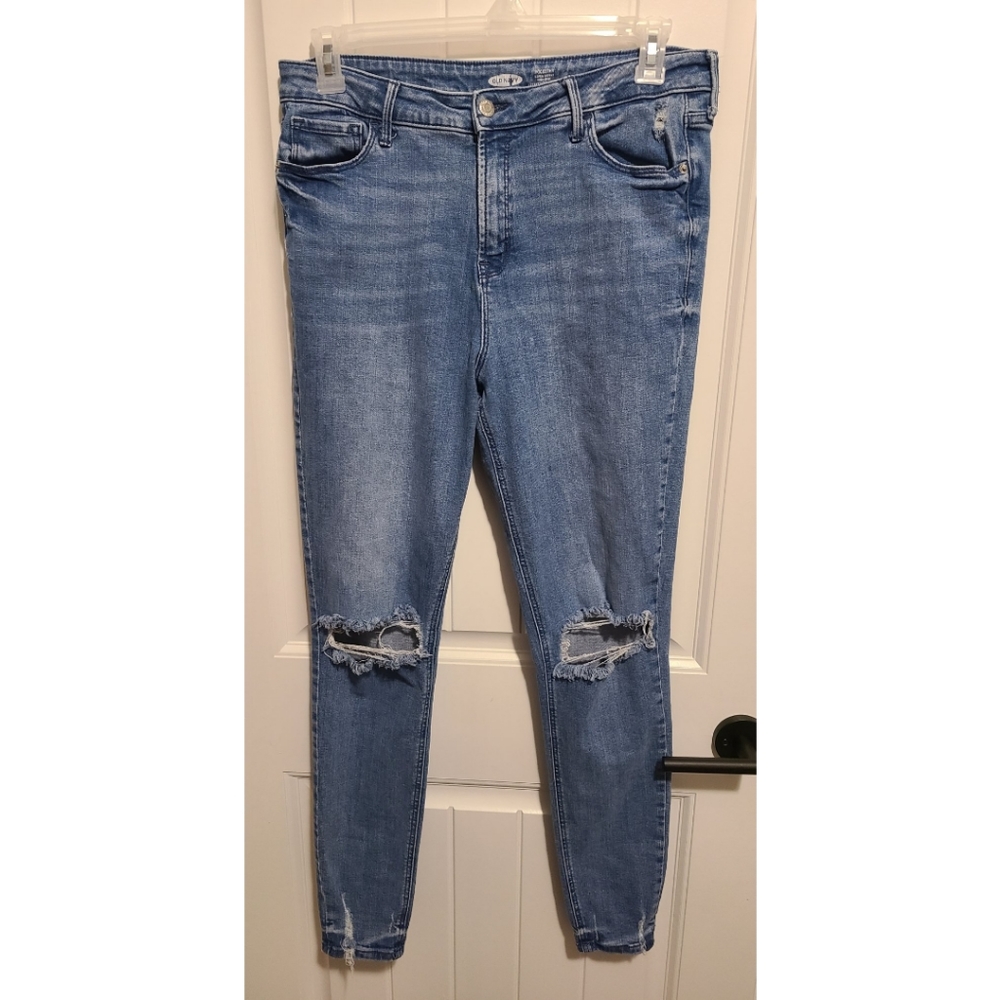 Old Navy Rockstar super skinny high rise jeans 14 long tall